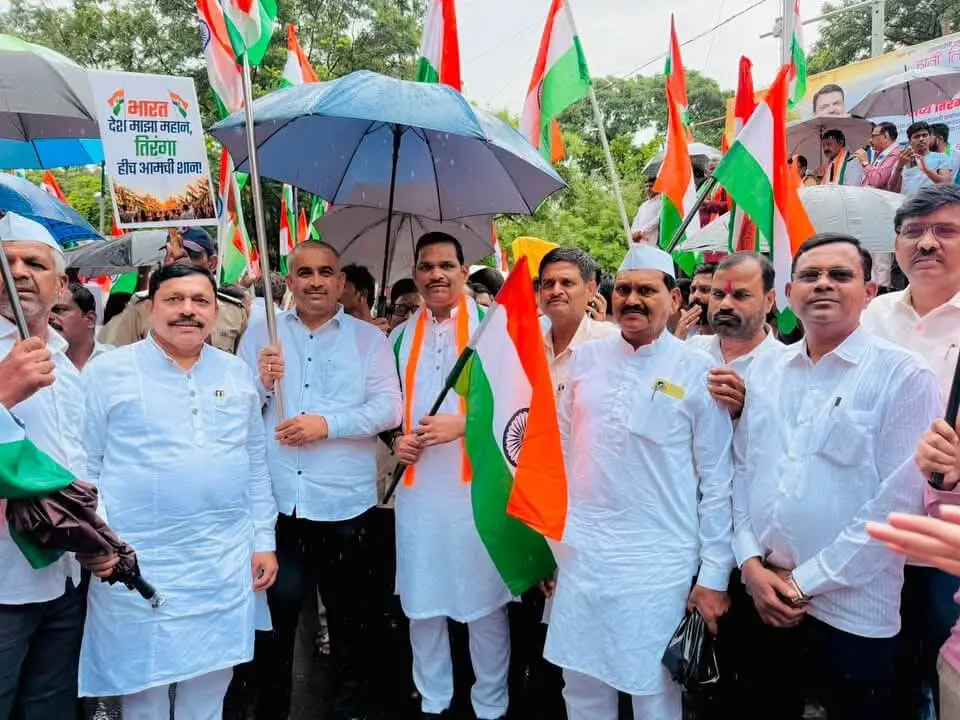 पुण्यात तिरंगा सन्मान यात्रेचा जल्लोष; मावळ आणि पिंपरी-चिंचवडमधून भाजप कार्यकर्त्यांची मोठी उपस्थिती&nbsp;